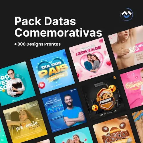 Pack Artes Datas Comemorativas Canva - Claudia Machado