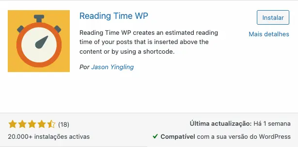Reading Time WP Plugin