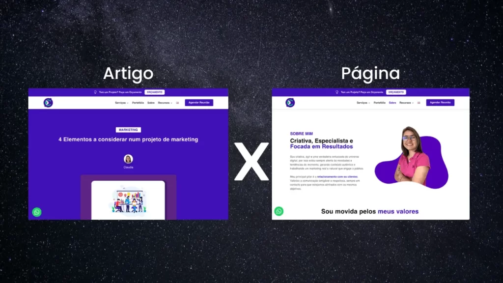 Artigo x Imagem WordPress - Claudia Machado